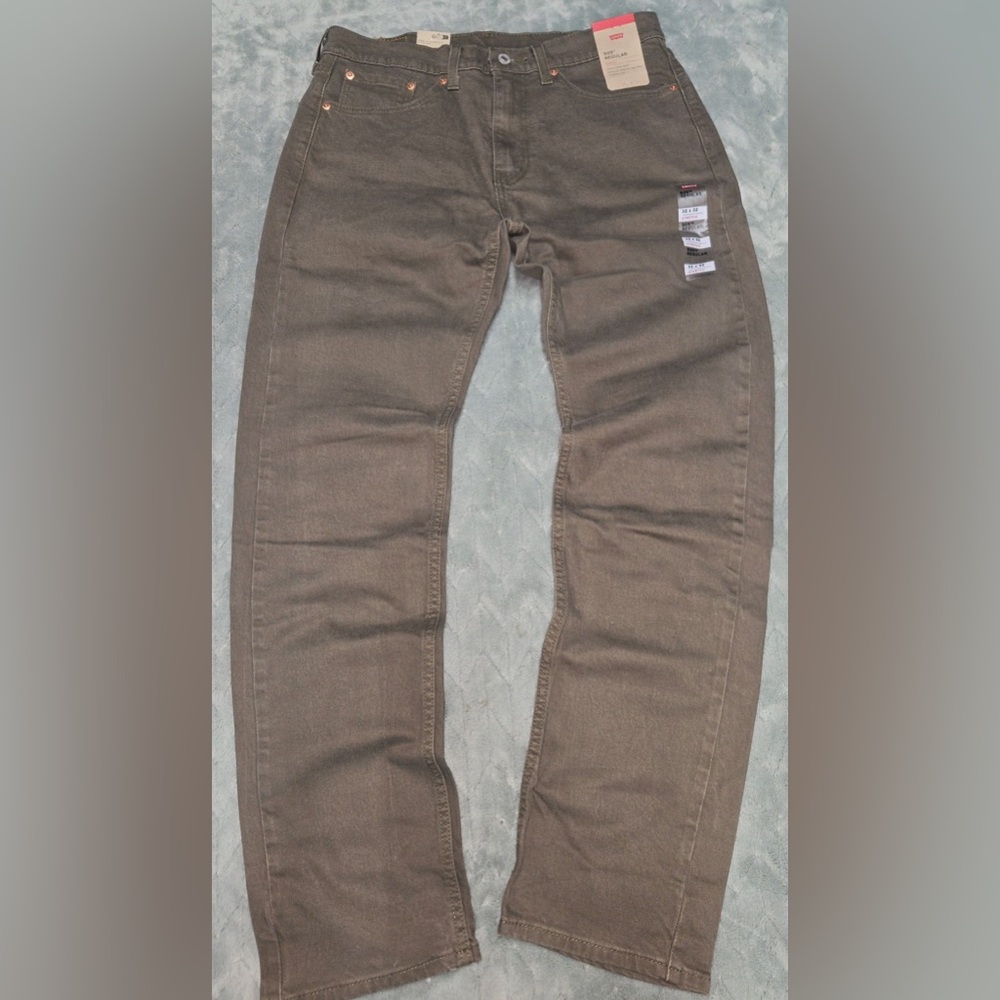 Levi’s 505 Regular Stretch Brown Denim Jeans Men’s Size 32x32